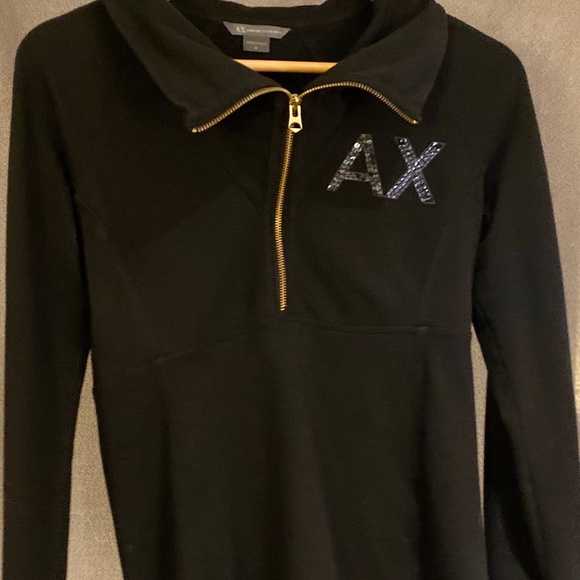 Armani Exchange Cowl Neck Sweatshirt - Picture 1 of 6